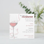 レッドワイン&スパークルスコマニー新年の招待状 招待状 (スタンド正面)