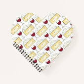 レッドワイン&ブリーチーズメロットカベルネットグラス食品 ノートブック (正面)