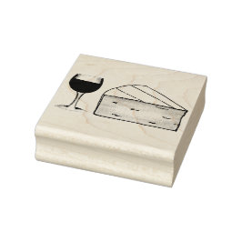 レッドワイン&ブリーチーズメロットカベルネットグラス食品 ラバースタンプ