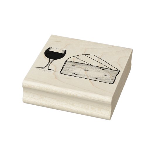 レッドワイン&ブリーチーズメロットカベルネットグラス食品 ラバースタンプ (スタンプ)
