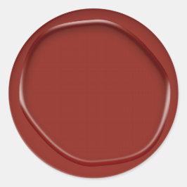 レッドワックスルックステッカー封筒用シール ラウンドシール