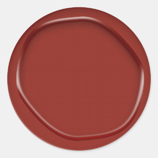 レッドワックスルックステッカー封筒用シール ラウンドシール