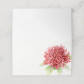 レッドワラターウォーターカラーアートゲスト座席表 プレイスカード (外部開封)