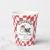 レッドワンハッピードクリスマス1st誕生日デコル 紙コップ (裏面)