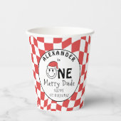 レッドワンハッピードクリスマス1st誕生日デコル 紙コップ (正面)
