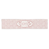 レッドワーククリスマステーブルランナー – ヴィンテージスタイル ショートテーブルランナー (横)