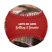 レッドワールド最大パパモダンはっきりしたタイポグラフィ 野球ボール (裏面)