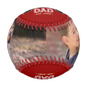 レッドワールド最大パパモダンはっきりしたタイポグラフィ 野球ボール (正面)