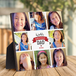 レッドワールド最大パパモダン8フォトコラージュ フォトプラーク