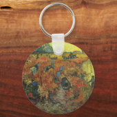 レッドヴィネヤードバイビンセント・ヴァンゴッホヴィンテージファインアート キーホルダー (正面)