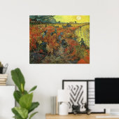 レッドヴィネヤードバイビンセント・ヴァンゴッホヴィンテージファインアート ポスター (ホームオフィス)