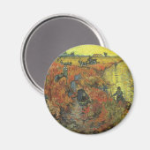 レッドヴィネヤードバイビンセント・ヴァンゴッホヴィンテージファインアート マグネット (正面/裏面)