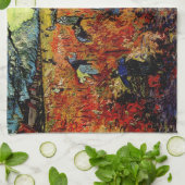 レッドヴィネヤードバンゴッホファインアート キッチンタオル (折り畳み)