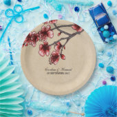 レッドヴィンテージさくらんぼフラムス紙プレート ペーパープレート (パーティー)