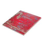 レッドヴィンテージウッド タイル (側面)