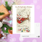 レッドヴィンテージサンタクロース飛んでいるトナディアスターズ ポストカード