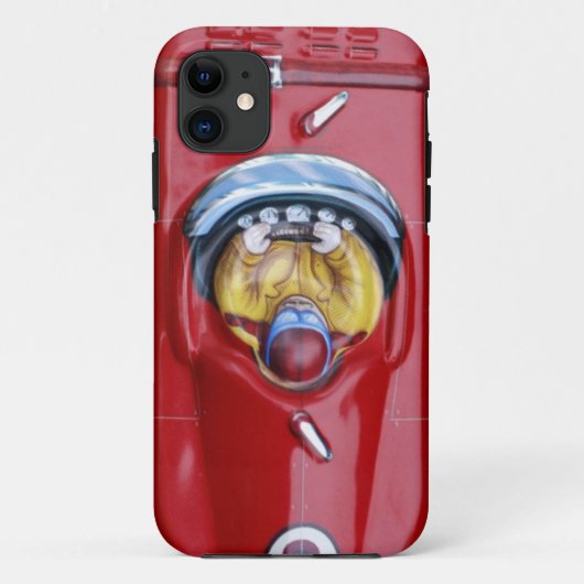 レッドヴィンテージスズ玩具レーシングカー Case-Mate iPhoneケース (裏面)