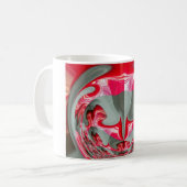 レッドヴィンテージハクナマタラウンドギフト コーヒーマグカップ (正面左)