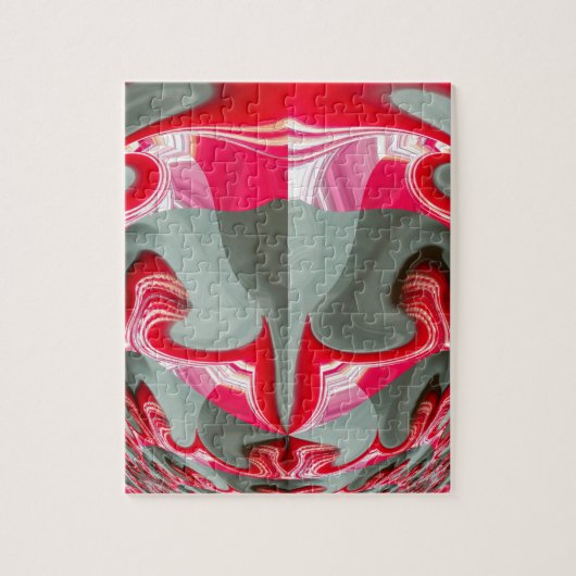 レッドヴィンテージハクナマタラウンドギフト.jpg ジグソーパズル (縦)