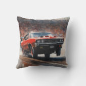 レッドヴィンテージマッスルカー クッション (裏面)