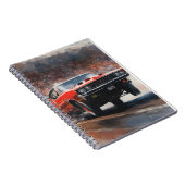 レッドヴィンテージマッスルカー ノートブック (右側)