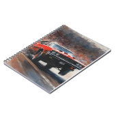 レッドヴィンテージマッスルカー ノートブック (左側)