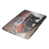 レッドヴィンテージマッスルカー バスマット (アングル)