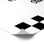 レッドヴィンテージレースカーボーイ2ndバースデーウェルカム ポスター (角)