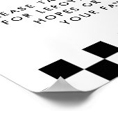 レッドヴィンテージレースカー誕生日タイムカプセル ポスター (角)