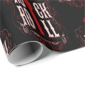 レッドヴィンテージロックアンドロール ラッピングペーパー (ロールコーナー)