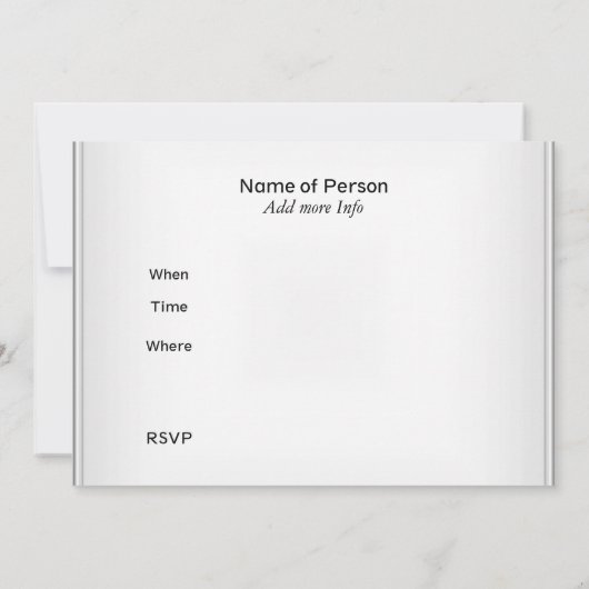 レッドヴィンテージ自動バースデーパーティー 招待状 (裏面)