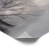 レッドヴィンテージ表現クリスマストレインウォールアート ポスター (角)