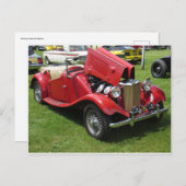 レッドヴィンテージ転換可能 ポストカード (正面/裏面)