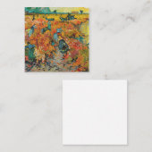 レッドヴィンヤードズ絵画バイビンセント・ヴァン・ゴッホ スクエア名刺 (正面/裏面)