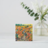 レッドヴィンヤードズ絵画バイビンセント・ヴァン・ゴッホ スクエア名刺 (スタンド正面)