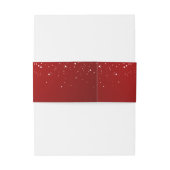 レッド中国のス結婚スノーフレーク二重ハピネスInv 招待状ベリーバンド (裏面例)