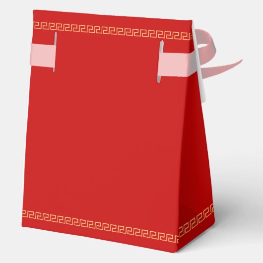 レッド中国の金ゴールド結婚ドラゴンとフェニックス フェイバーボックス (裏面)