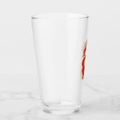 レッド中国の・ドラゴンベビーTシャツ タンブラーグラス (右)