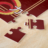 レッド中国の・ドラゴン ジグソーパズル (側面)