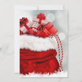 レッド企業のクリスマスホリデーディナーパーティー 招待状 (裏面)