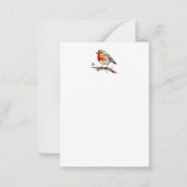 レッド企業のロビンホリークリスマスフラットノートカード ノートカード (裏面)