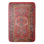 レッド伝統的アンティークオリエンタルペルシア バスマット (正面縦)