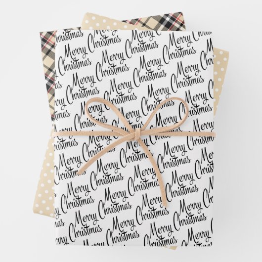 レッド伝統的白黒タウペベージュプライド ラッピングペーパーシート (インサイチュ)