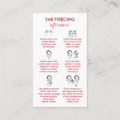 レッド体ジュエリーピアシング 名刺 (裏面)