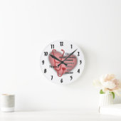 レッド例外的ナース時計 ラウンド壁時計 (ホーム)
