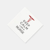 レッド保カドゥセウスCalm私はナース スタンダードカクテルナプキン (角)