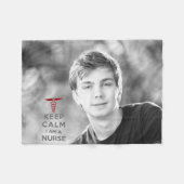 レッド保カドゥセウスCalm私はナース フリースブランケット (正面(横))