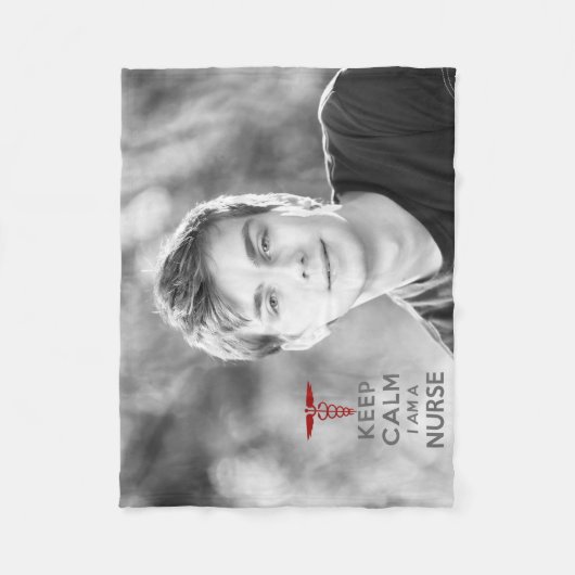 レッド保カドゥセウスCalm私はナース フリースブランケット (正面)
