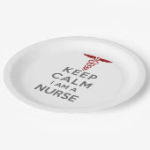 レッド保カドゥセウスCalm私はナース ペーパープレート (アングル)