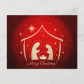 レッド出生メリークリスマス シーズンポストカード (正面)
